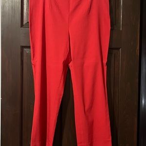 Women’s pants - coral/pink/red - Preston & York - size 10 - linen stretch